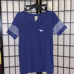 PINK PURPLE V-NECK TOP